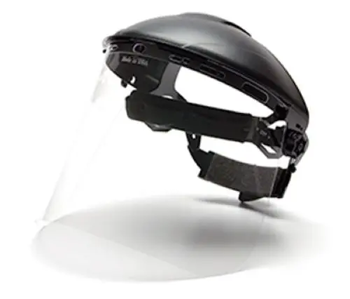 Tru-Guard Hgbr1020-Tv Clear Polycarbonate Ratchet Type Adjustable Face Shield - Quantity Of 1 1
