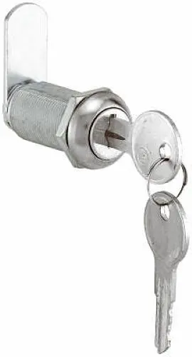 Prime Line Ccep 9950Ka 1-3/8" Stainless Steel Keyed Alike Drawer / Cabinet Lock - Quantity Of 12 1