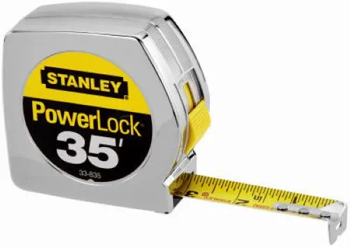 Stanley 33-835 35' Foot Powerlock Classic Tape Measure Ruler - Quantity Of 24 1