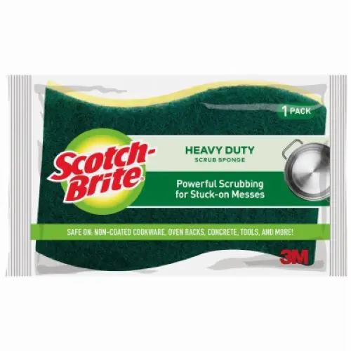 3M 425 Scotch-Brite Heavy Duty Kitchen Scrubbing Scrub Cleaning Pad Sponge - Quantity Of 36 1
