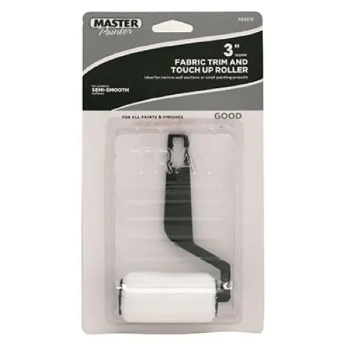 Master Painter 60190Tv 3" Inch Short Trim Paint Roller With Cover & Tray - Quantity Of 1 1