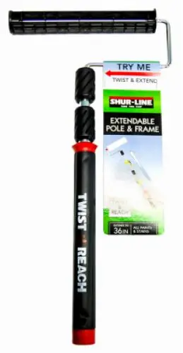 Shur-Line 6630C Twist N' Reach 9" Premium Extension Pole Paint Roller - Quantity Of 10 1