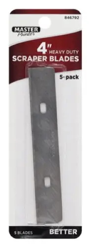 Master Painter Wsb 5-Pack Of 4" Replacement Glass, Tile & Paint Scraper Blades - Quantity Of 30 1